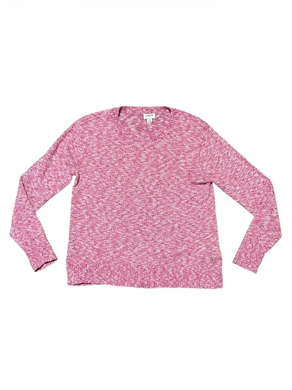 Women's J. Crew Lightweight Beach Sweater Heathered Pink Size XS